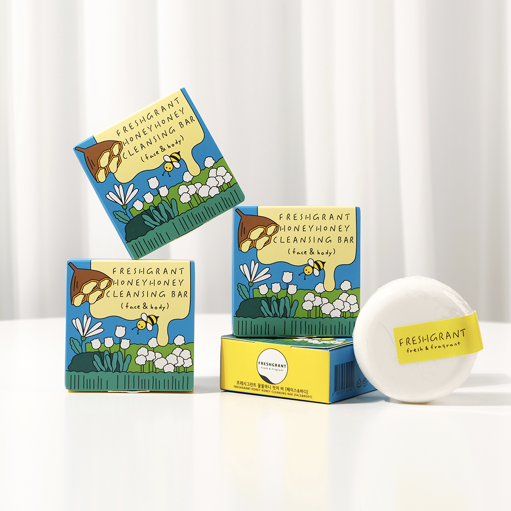 FRESHGRANT Honey Honey pH-balanced cleansing soap bar